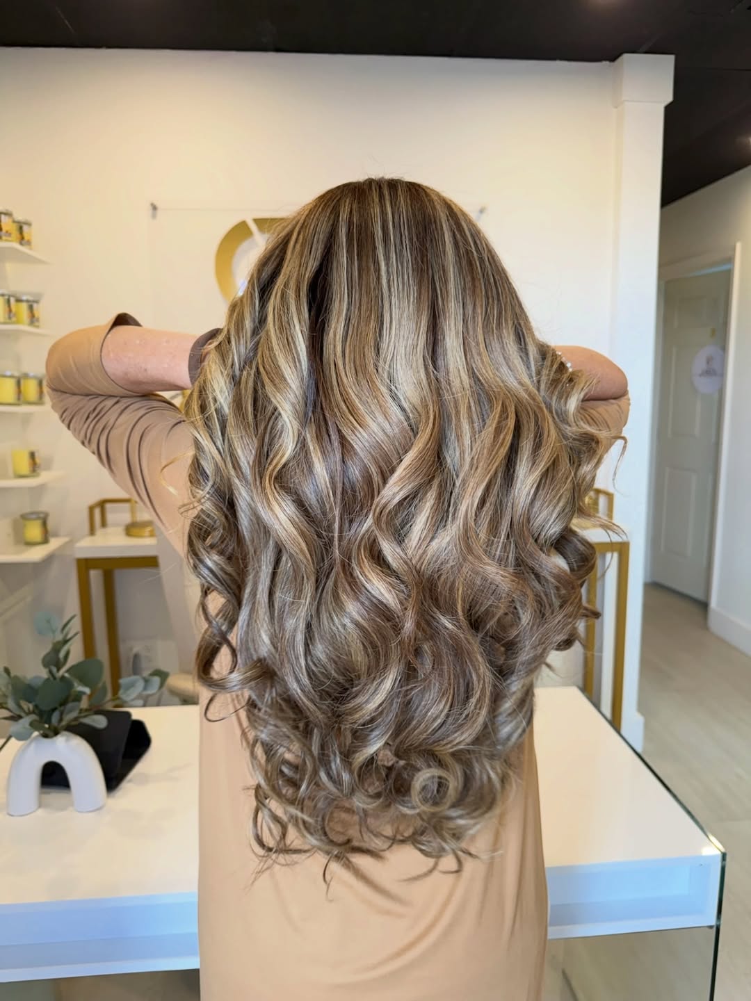 Highlights and balayage result