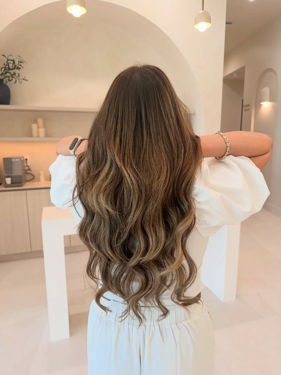 Blonde highlights result